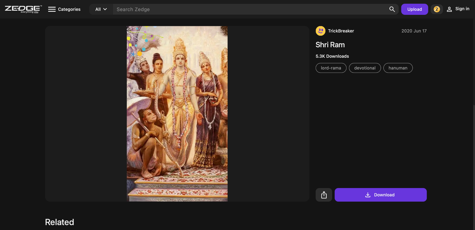 hanuman and lord rama wallpaper