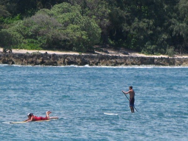 stand up paddle board on the ocean