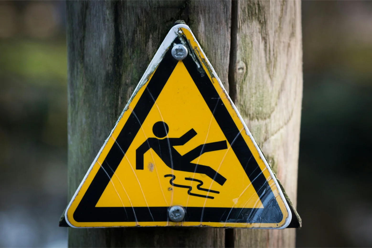 slip danger sign