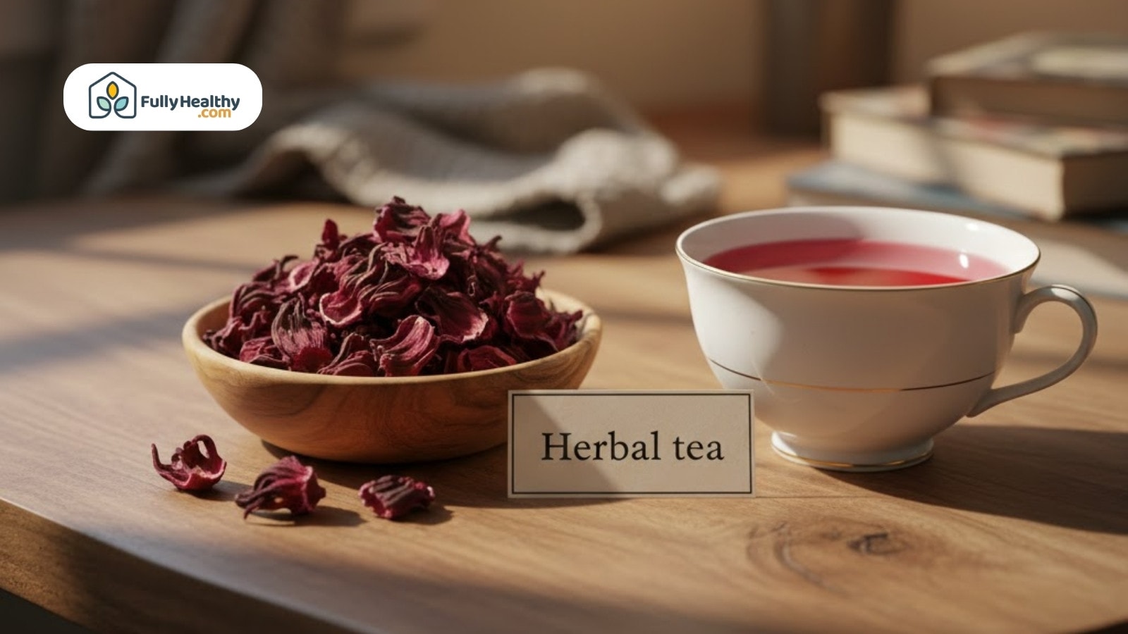 Dog sniffing fallen hibiscus petals scattered across green lawn outdoors