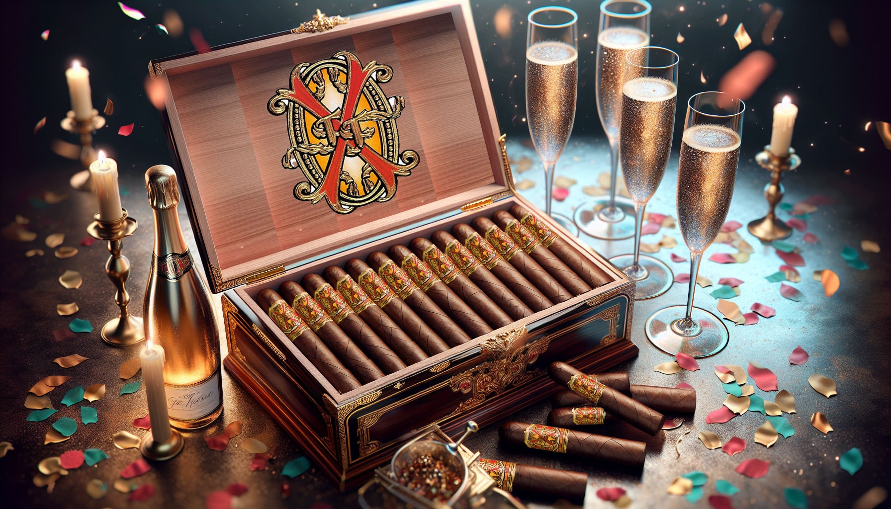 An elegant illustration of Fuente Fuente Opus X PerfecXion A cigars for special occasions.