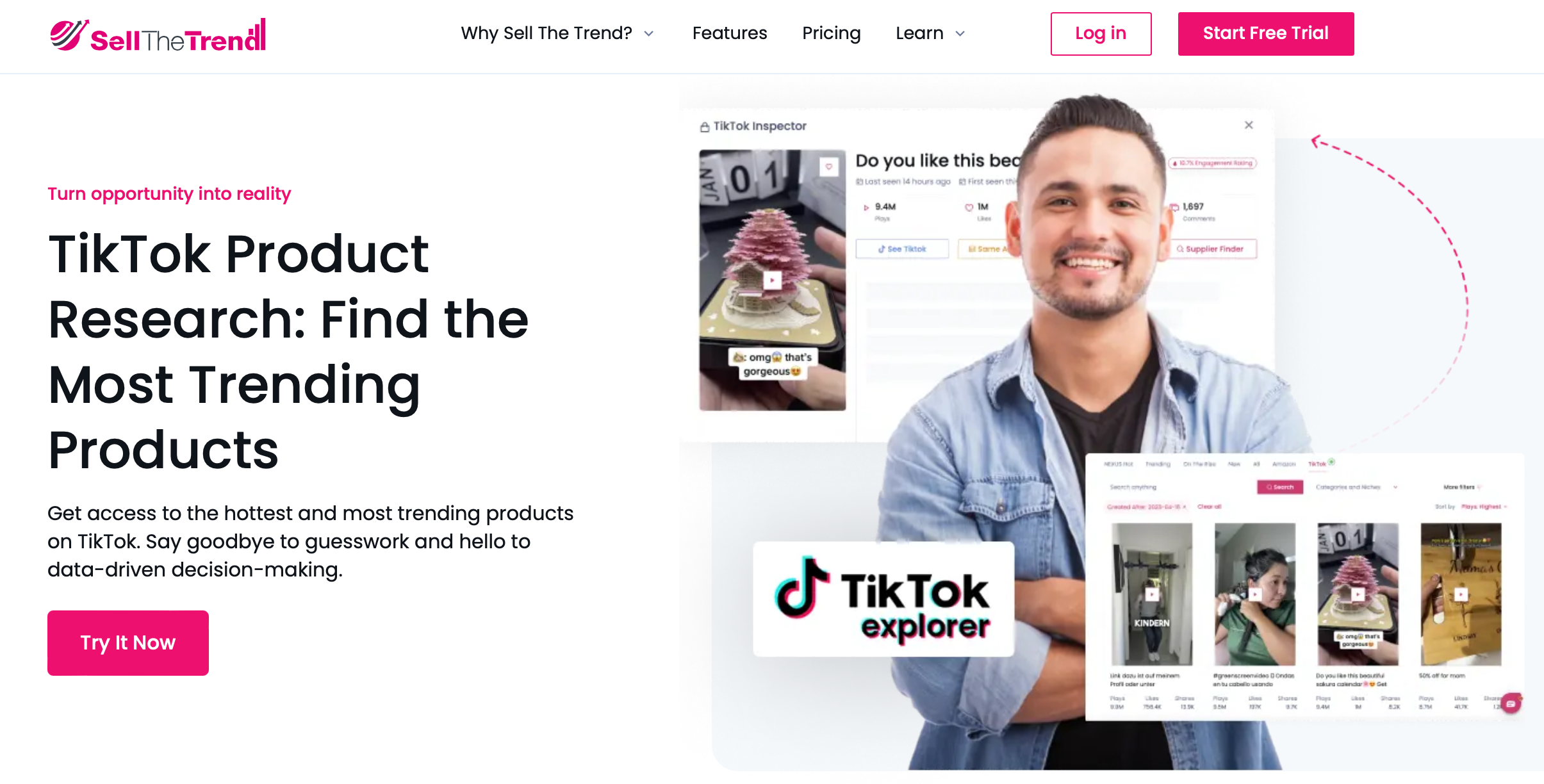 tiktok spy tool - sell the trend 