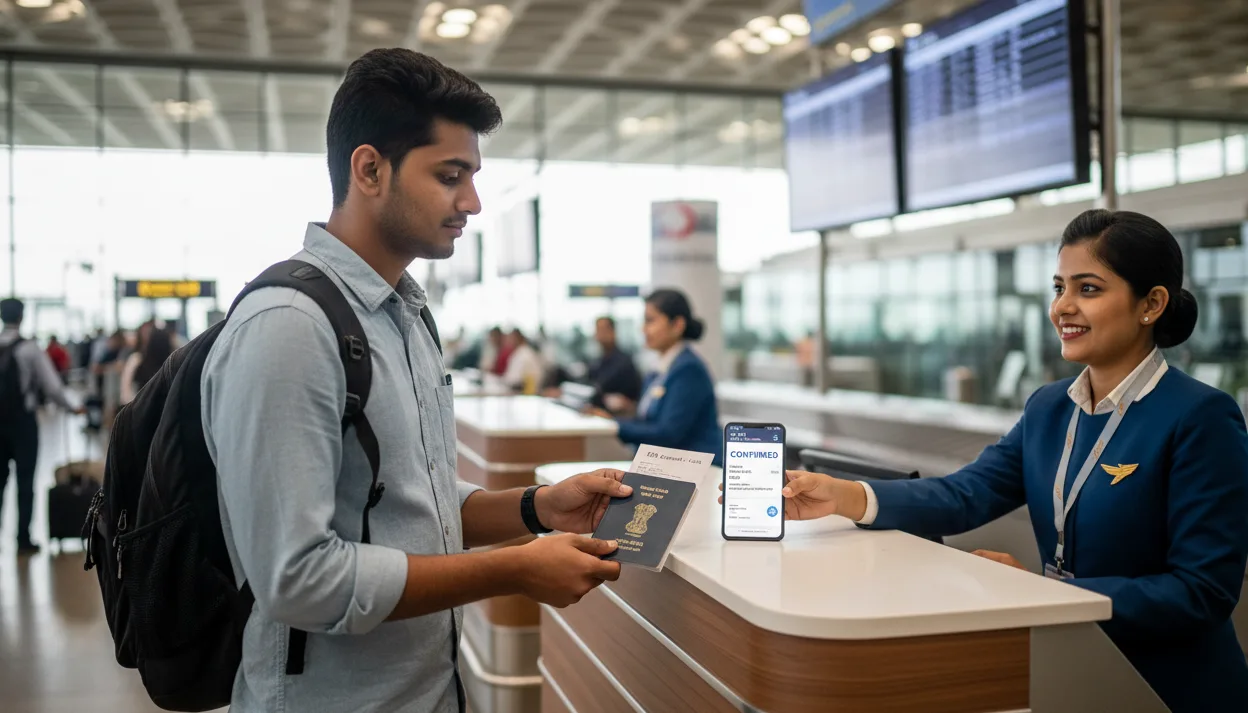 Dummy ticket integration in ETA workflow for travelers from India