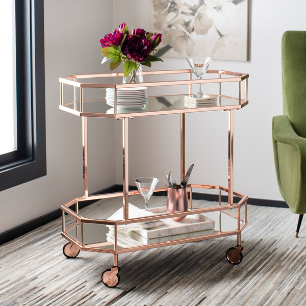 Modern bar cart