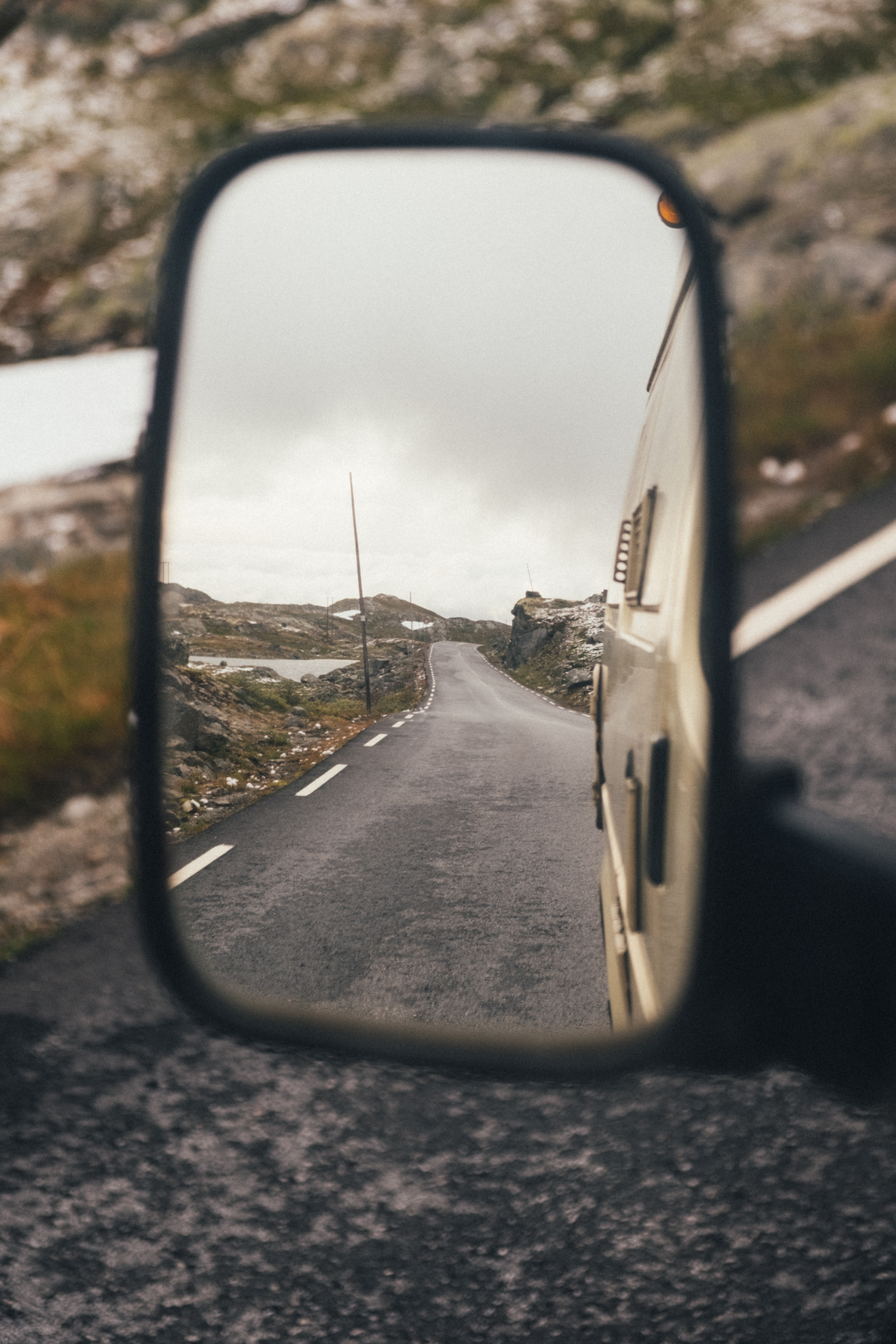 Check your mirrors. A rear-end collision can cause severe injuries.