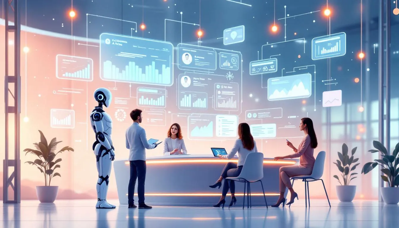 A conceptual image of challenges in AI recruitment.