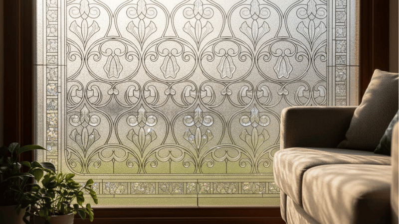 Decorative window films improve Daytime Privacy Without Blocking Light.