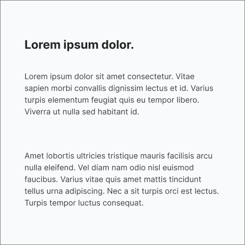 dark gray on pure white