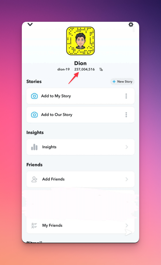 Remote.tools pointing to the highest snap score of a profile Dion-19