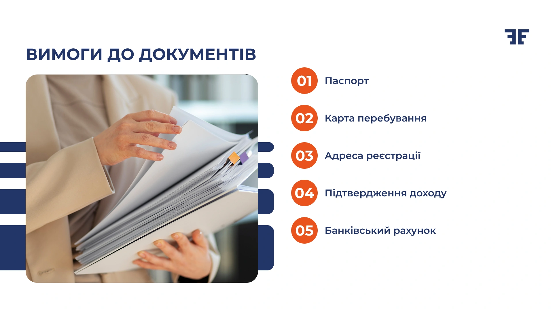 Document requirements: