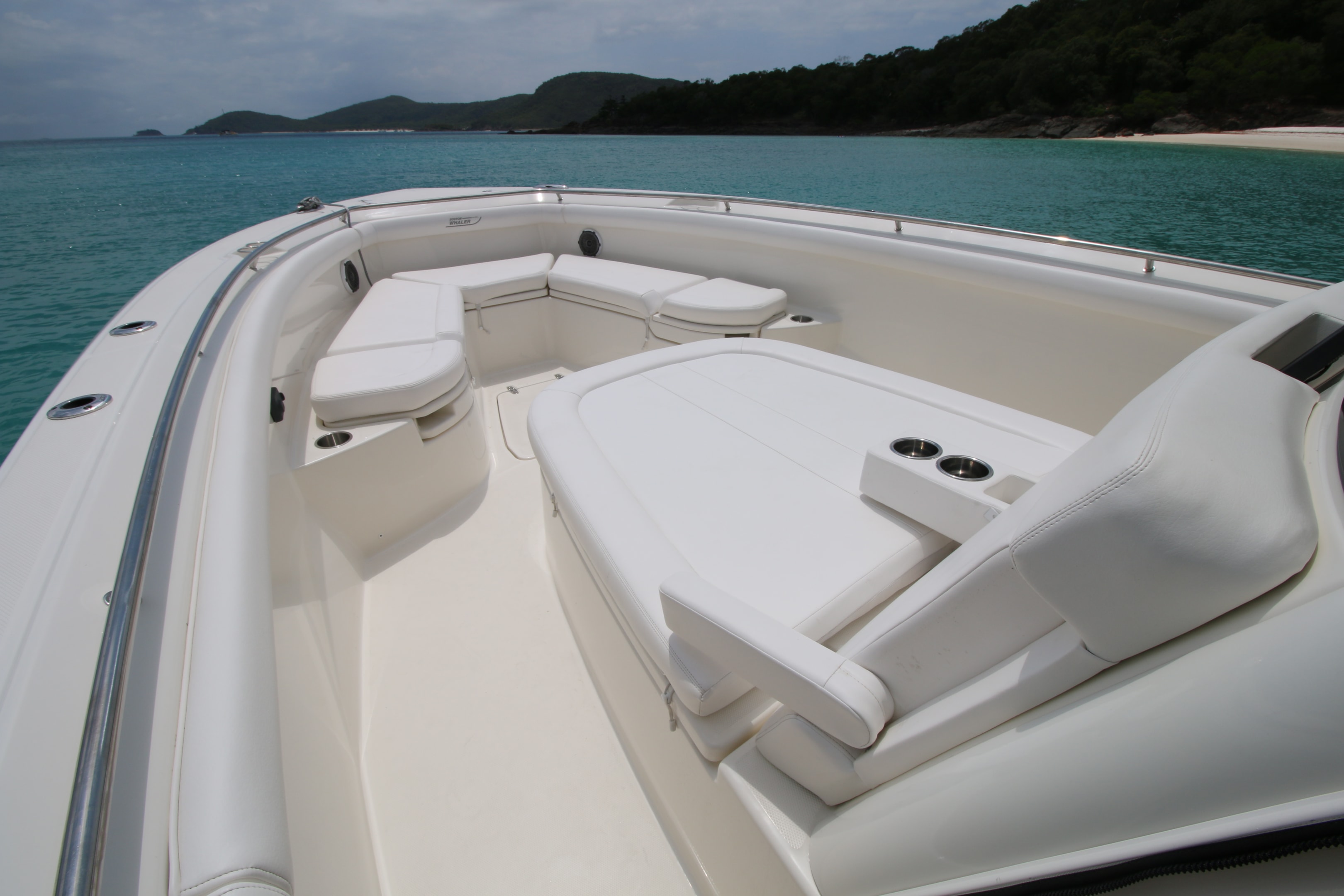 The lounge features fold down armrests