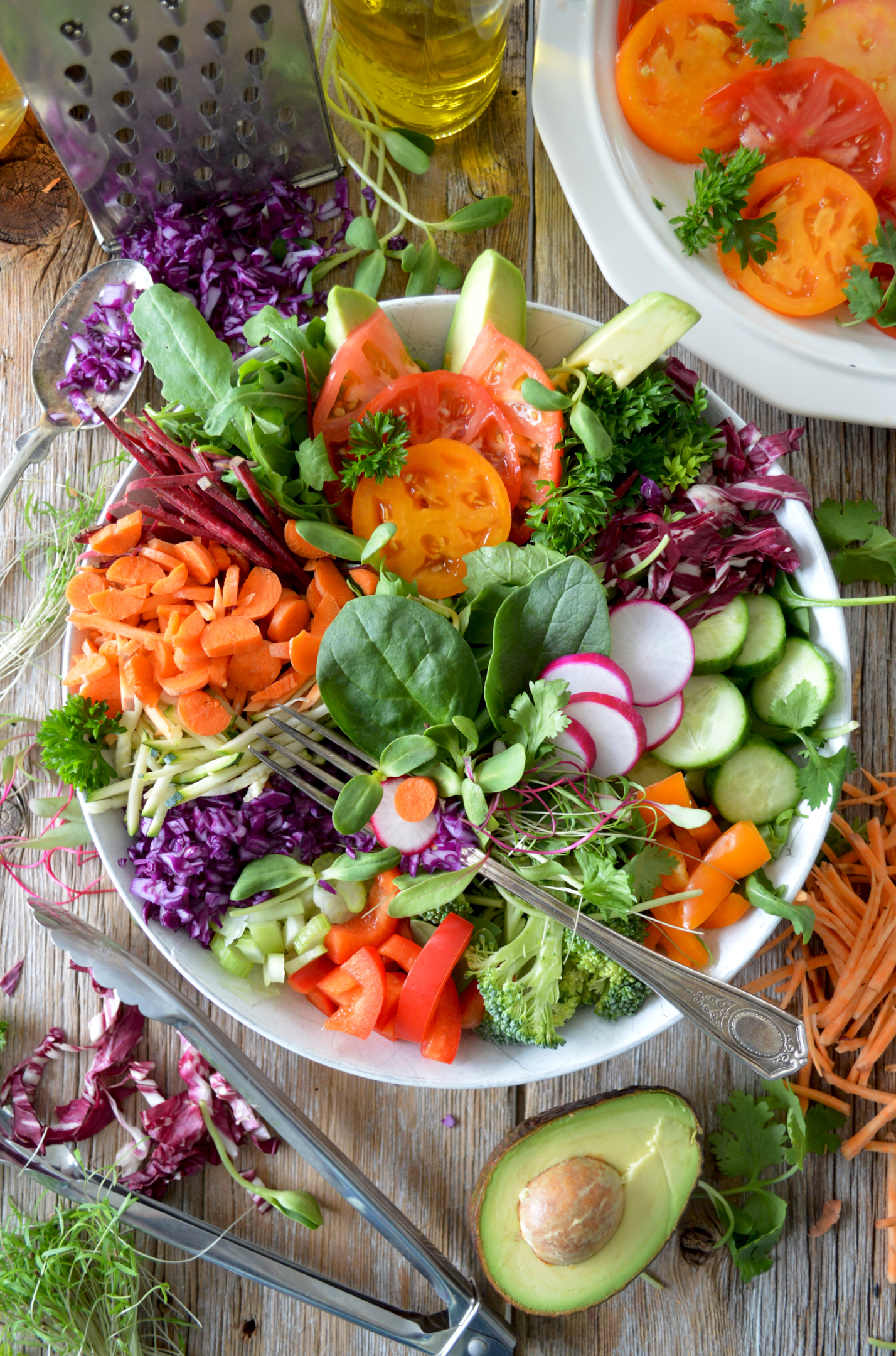 Delicious salads can be served with the main meal or as a meal on their own for lunch or dinner. Salad leaves can be snuck into your favourite sandwiches.