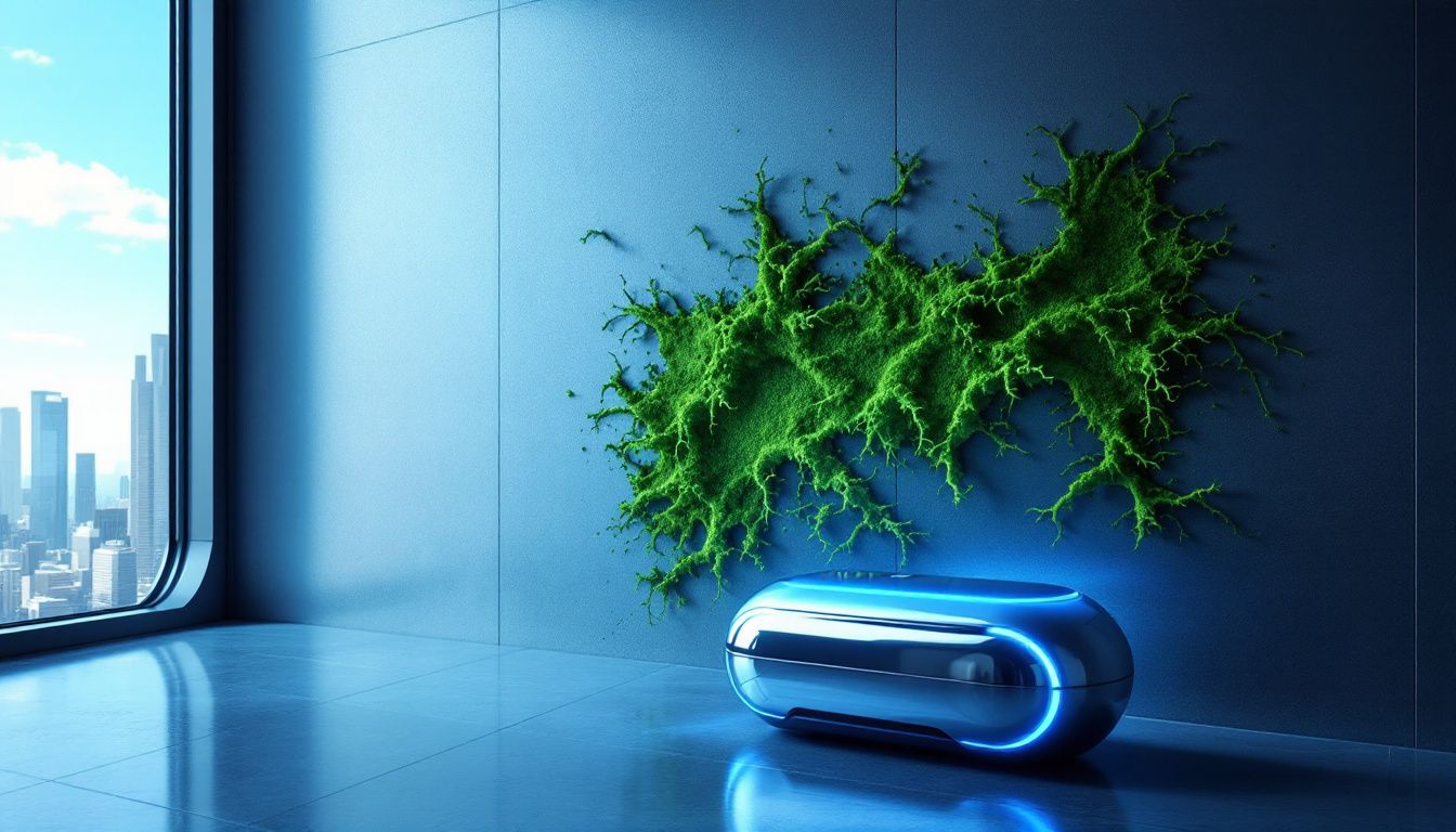 Mold growth on a wall, highlighting the importance of mold remediation.