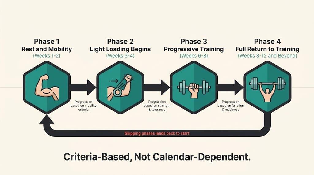 The Real Return-to-Training Timeline: Phase by Phase