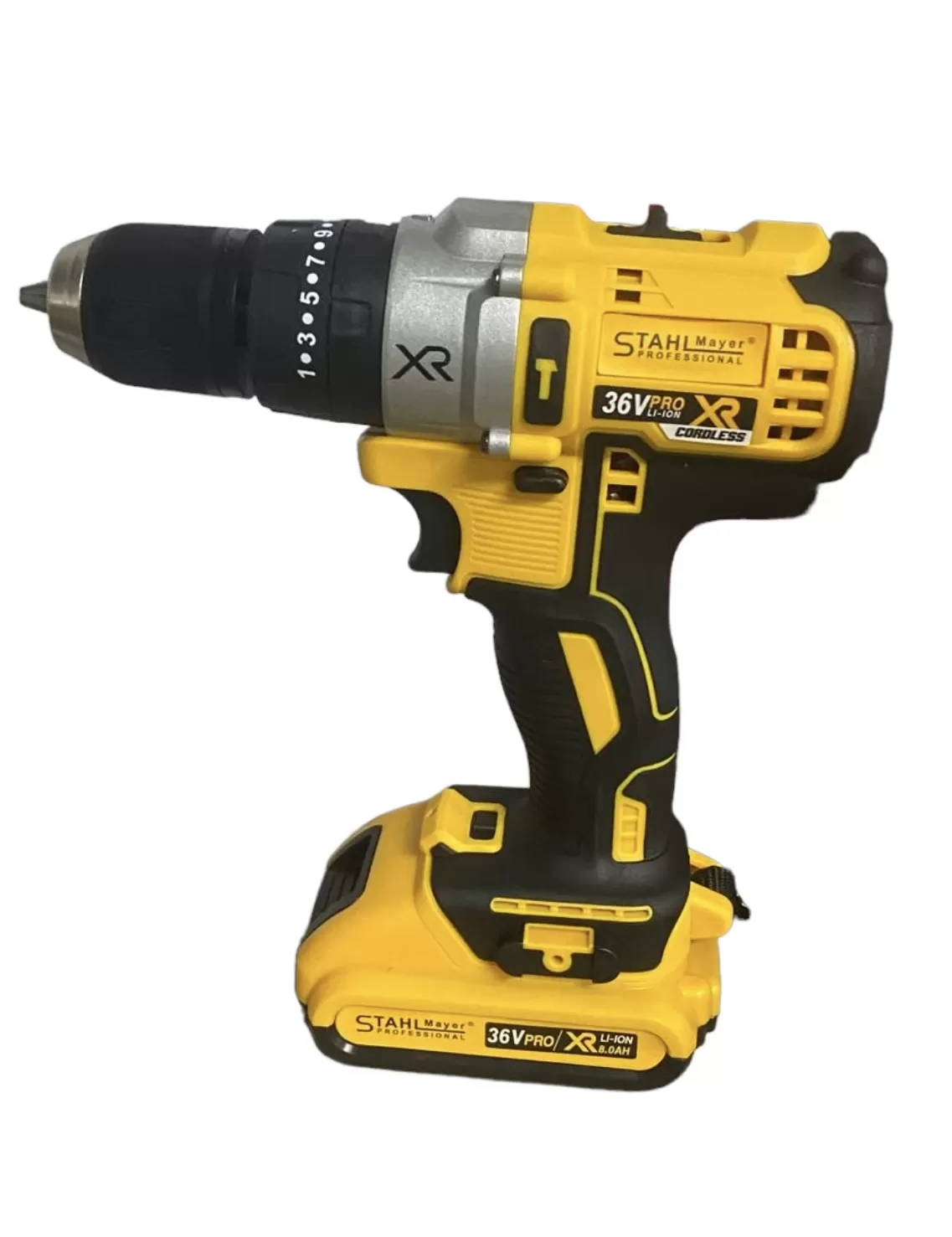 Жълта акумулаторна бормашина Stahl Mayer