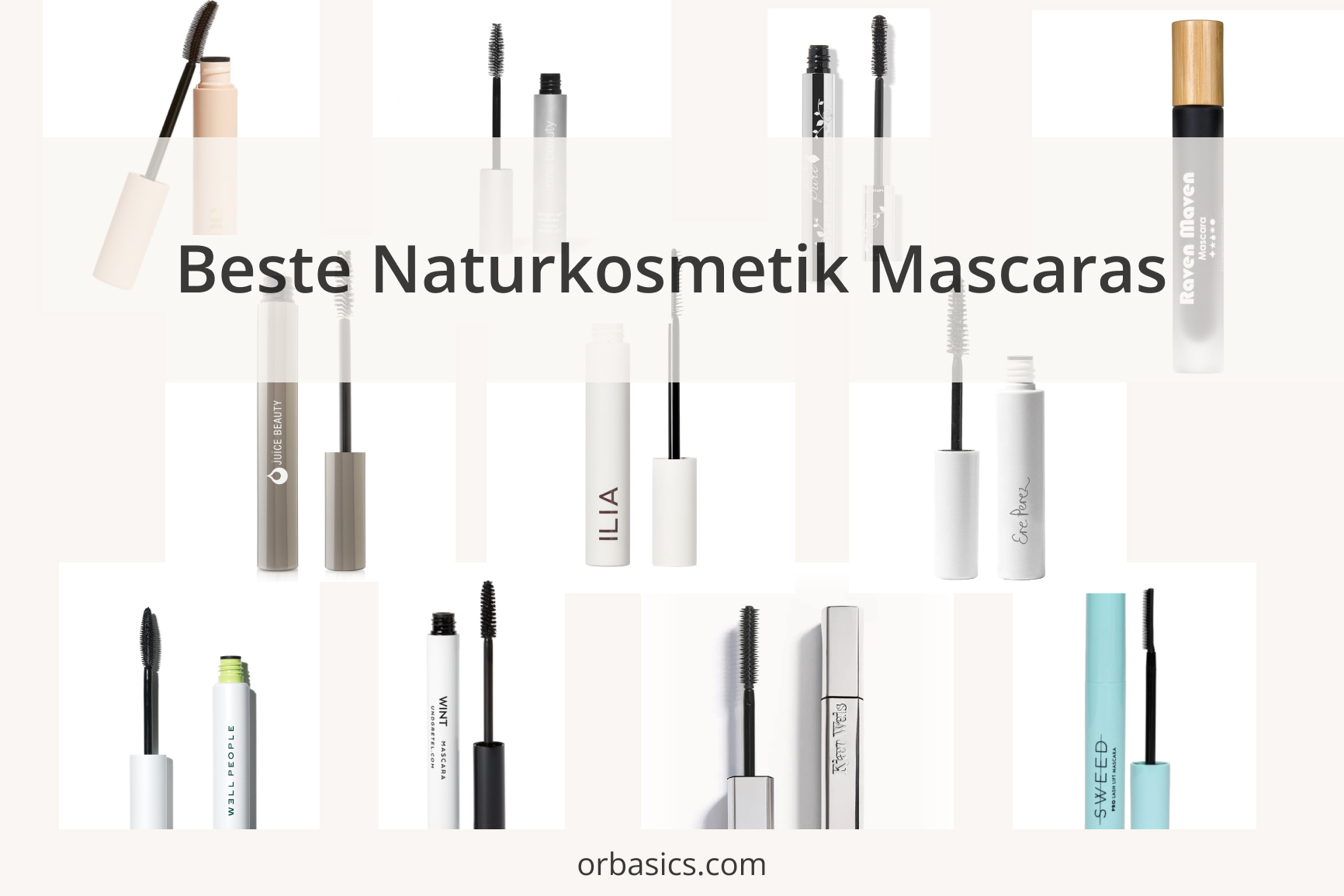 Naturkosmetik Mascaras für einen gesunden augenaufschlag 