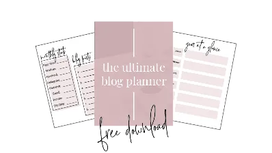 The Ultimate Blog Planner
