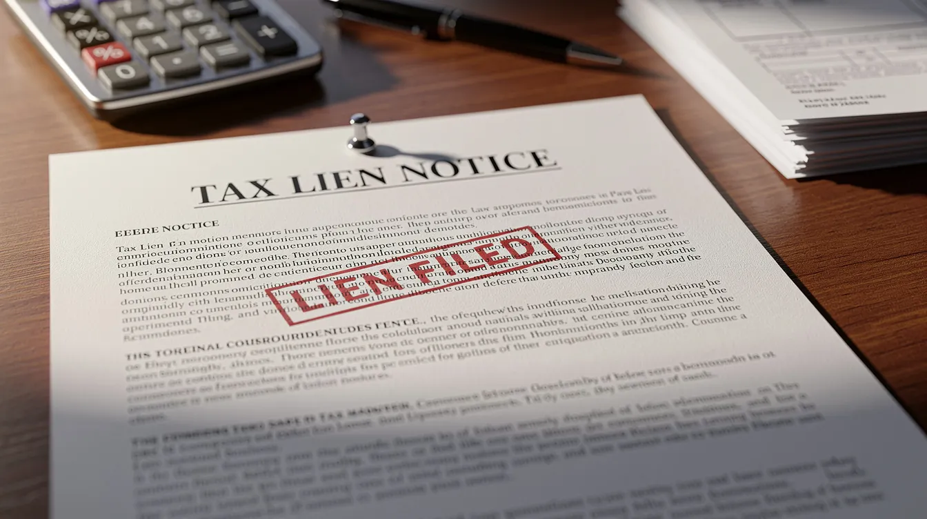 The image depicts a tax lien document, which serves as a legal claim against a property due to unpaid federal income taxes or other tax obligations. This document is often associated with tax debt and can be a significant factor in bankruptcy proceedings, particularly in cases involving income tax debt or federal tax liens.