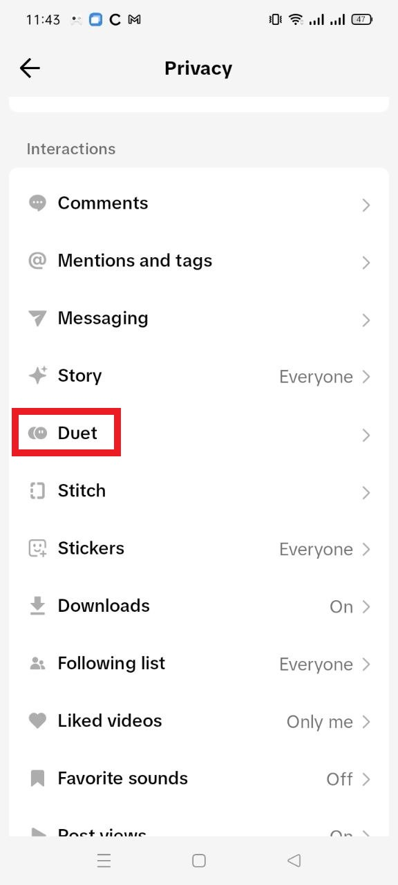 duet button