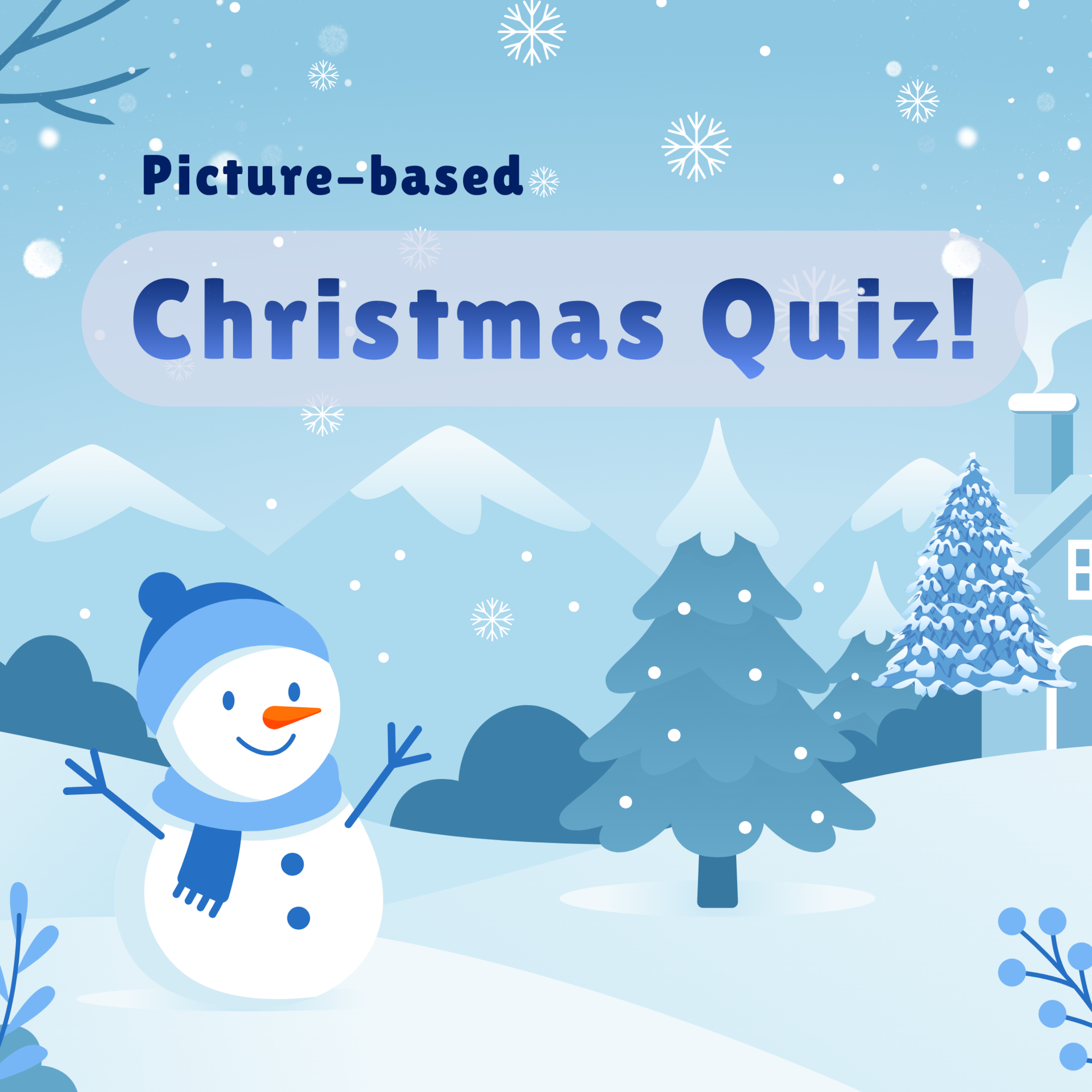 Picture-based Christmas quiz for little kids.