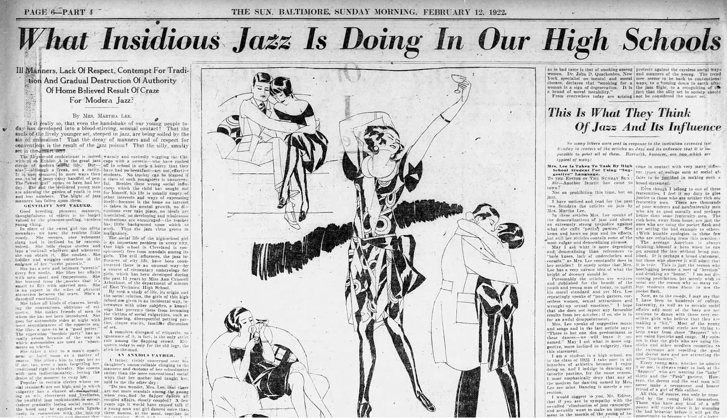 The Sun, Baltimore. Sunday Morning. February 12, 1922.