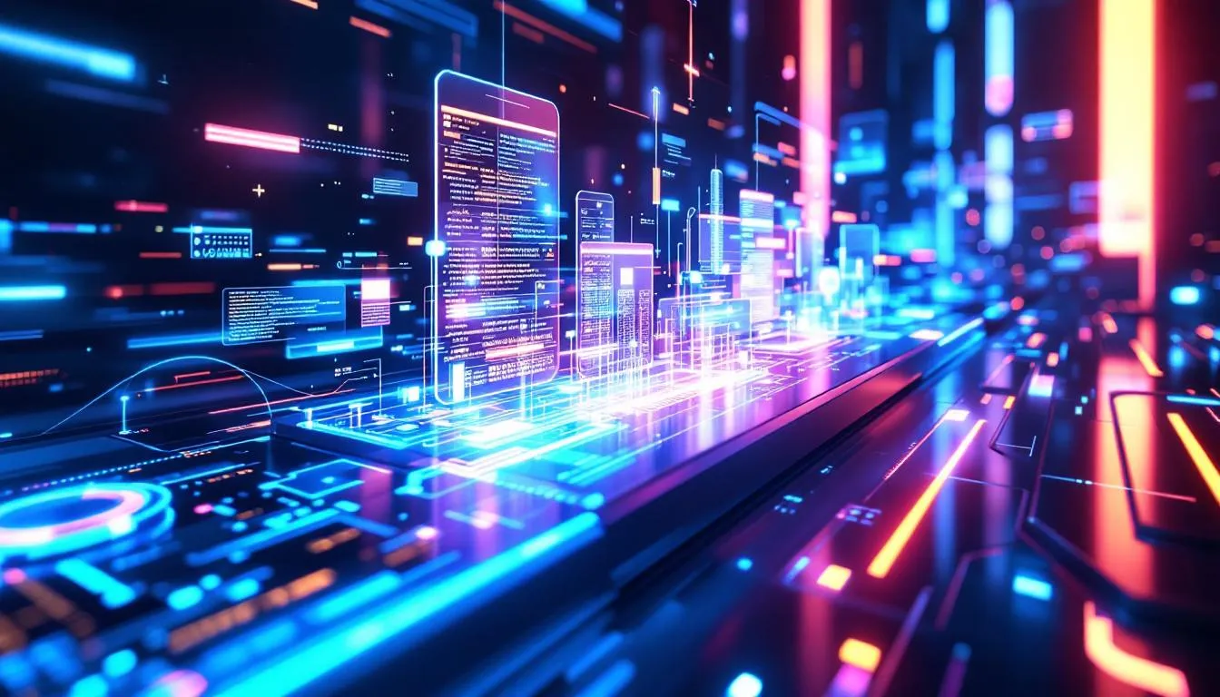 A visual representation of immersive 3D communication technology.