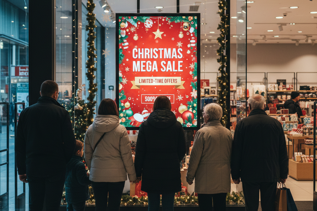display christmas sale banners