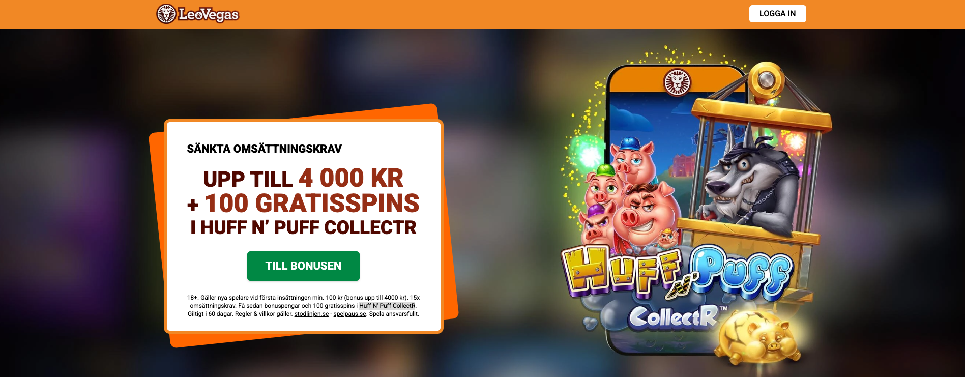 Leovegas casino bonus