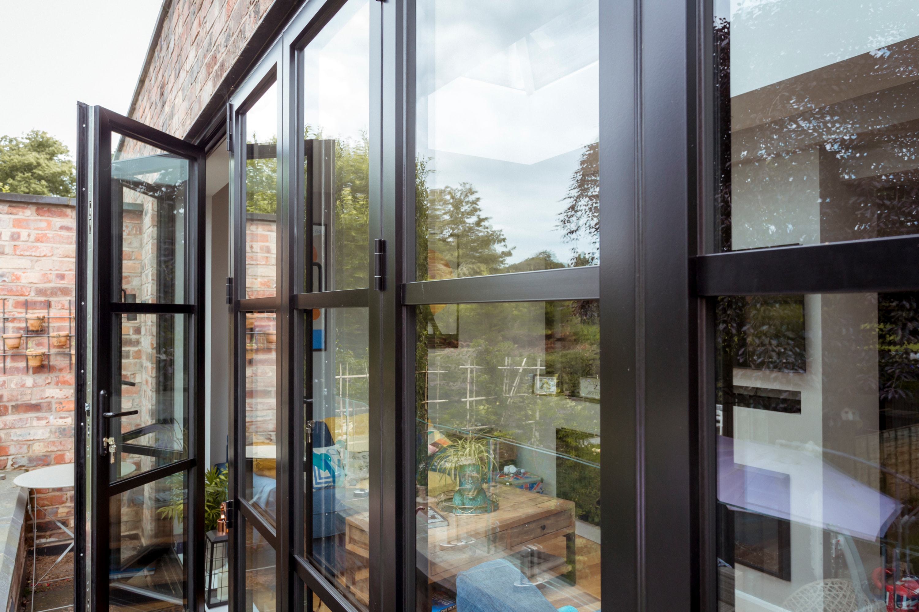 bifold door with triple glazing