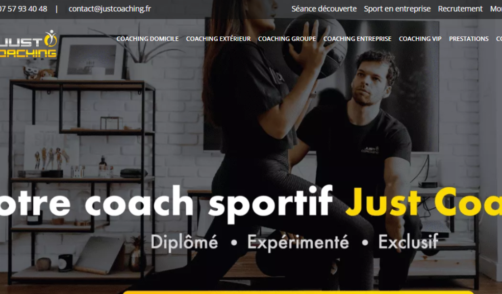 Site web Just Coaching 