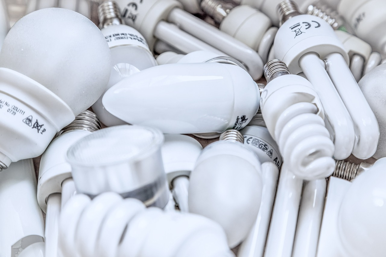 An image showing energy saving light bulbs