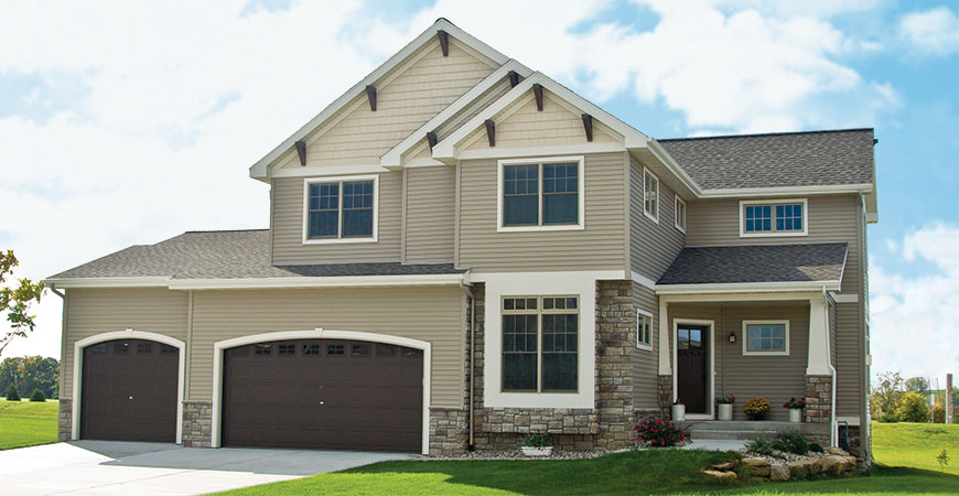 Alside vinyl siding on a house