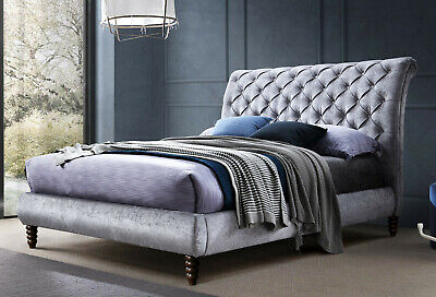Neva Sleigh Upholstered Bed