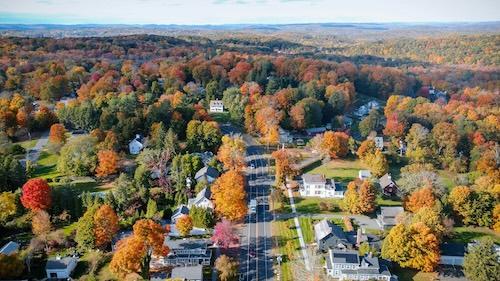 Things To Do In The Litchfield Hills Ct: Top 23 Most Unique Spots 4 View of Washington, Connecticut, from the top of Mount Tom State Park