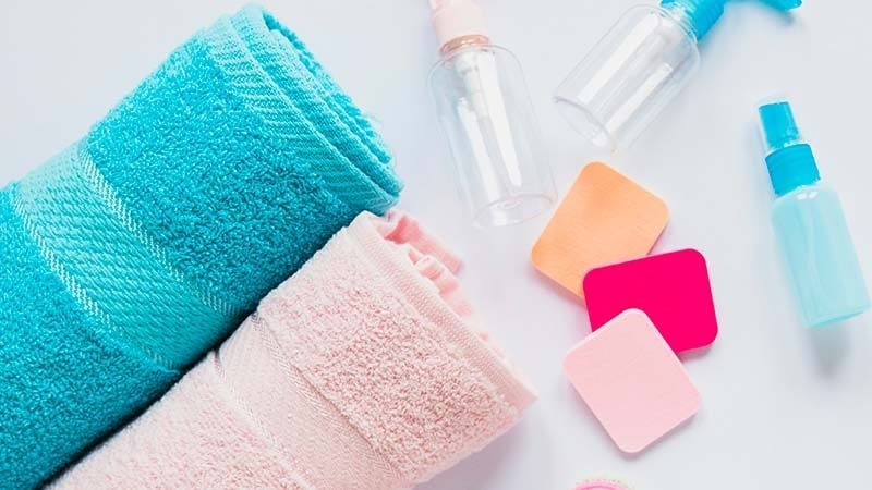 Bleach-resistant cotton towels