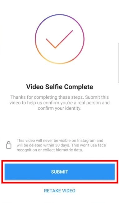 Remote.tools show the video selfie complete page