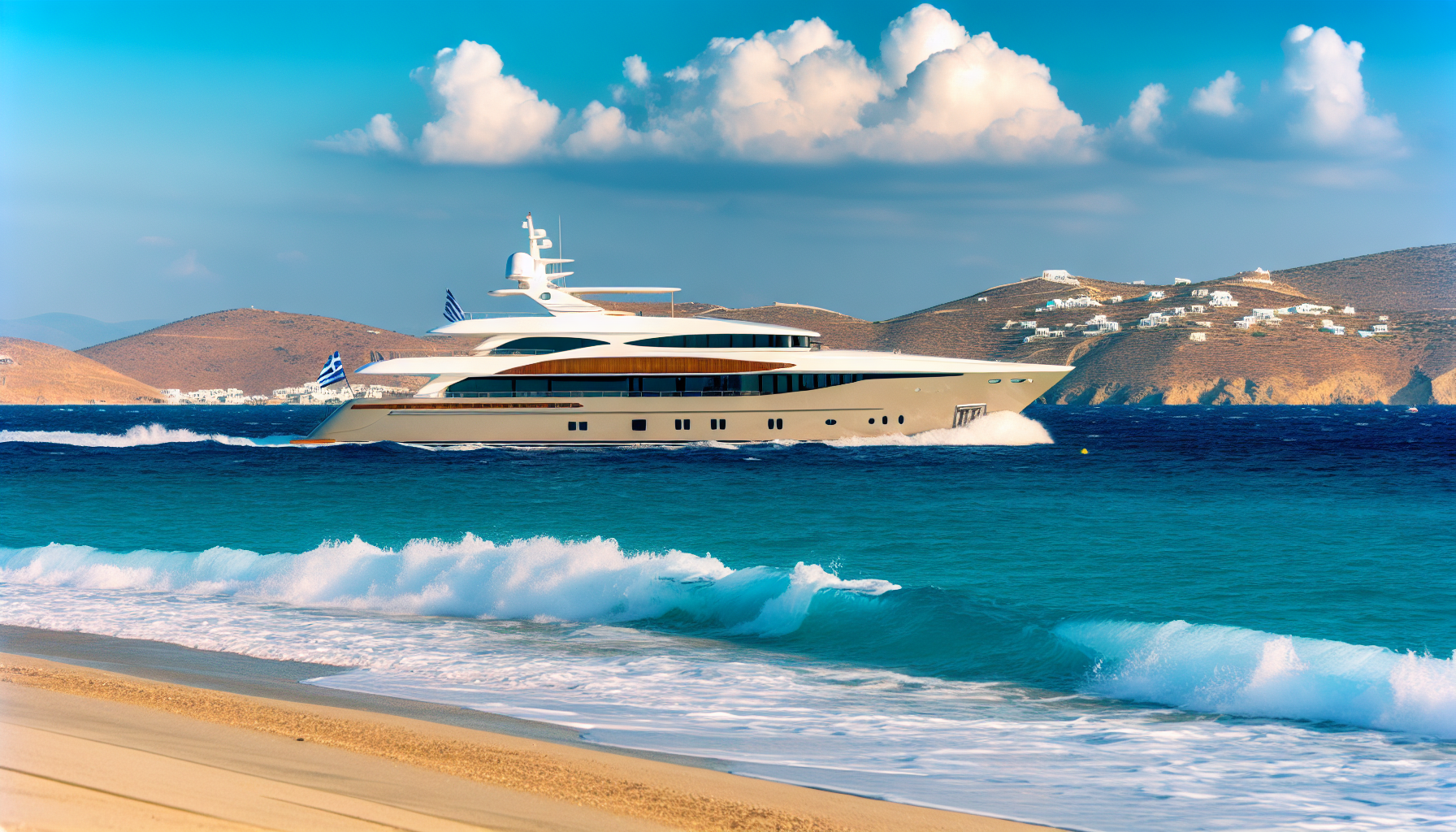 Sailing the Greek Islands with pristine beaches and luxury yacht charter