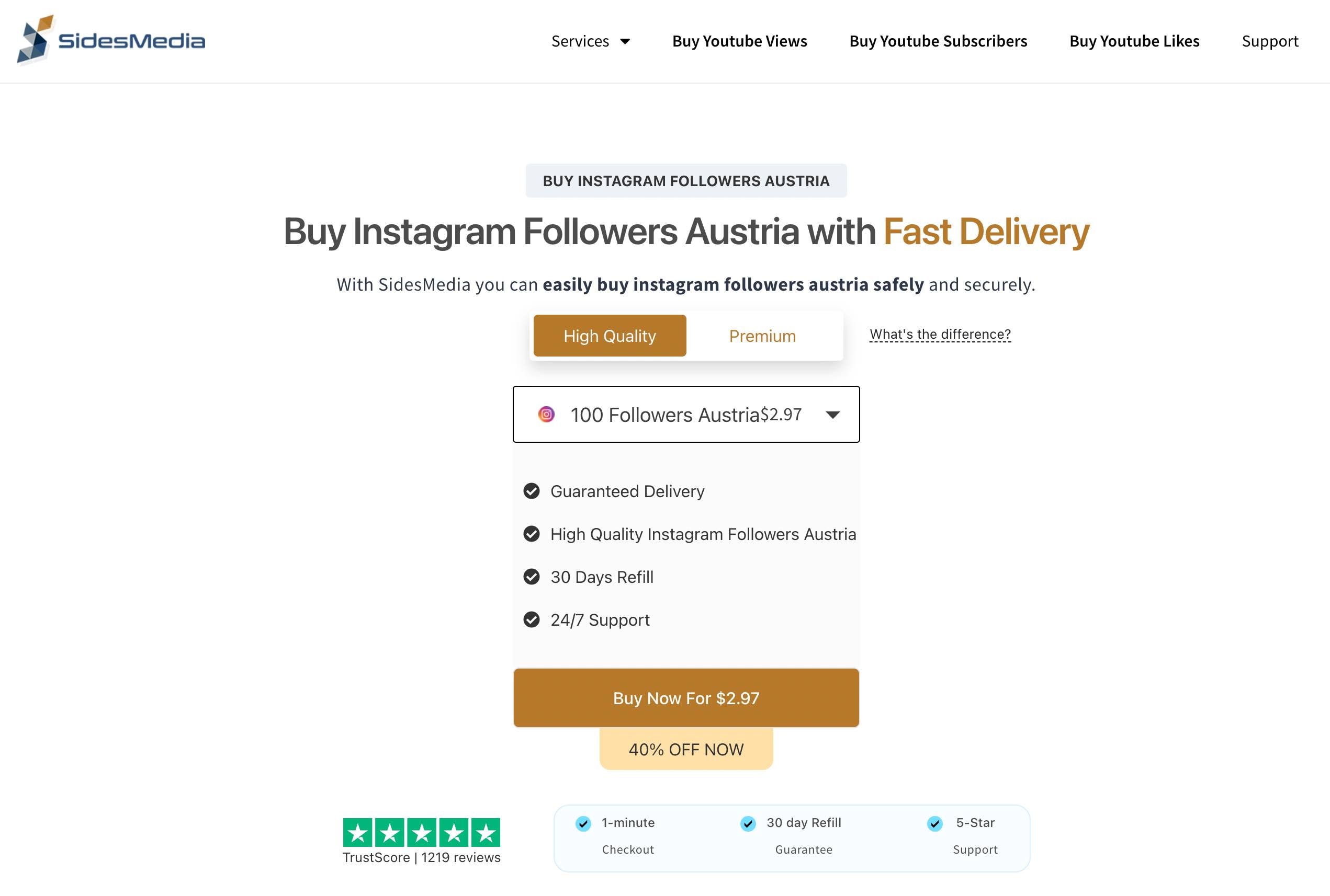 sidesmedia buy instagram followers austria page