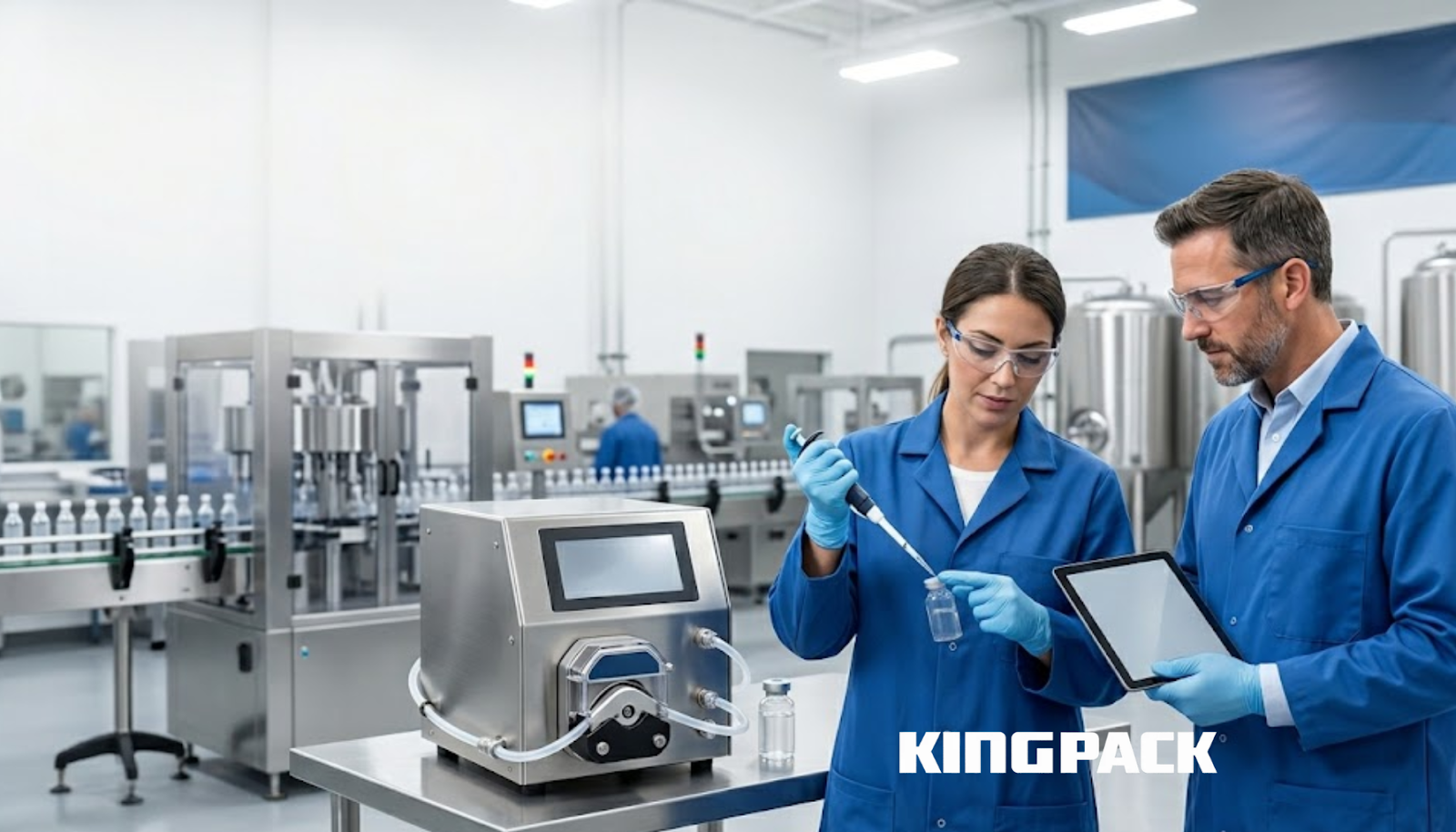 veterinary technicians checking veterinary dosing precision