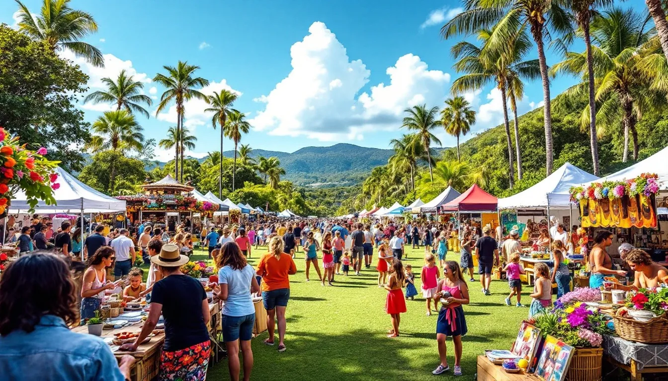A vibrant local festival showcasing local events and attractions.