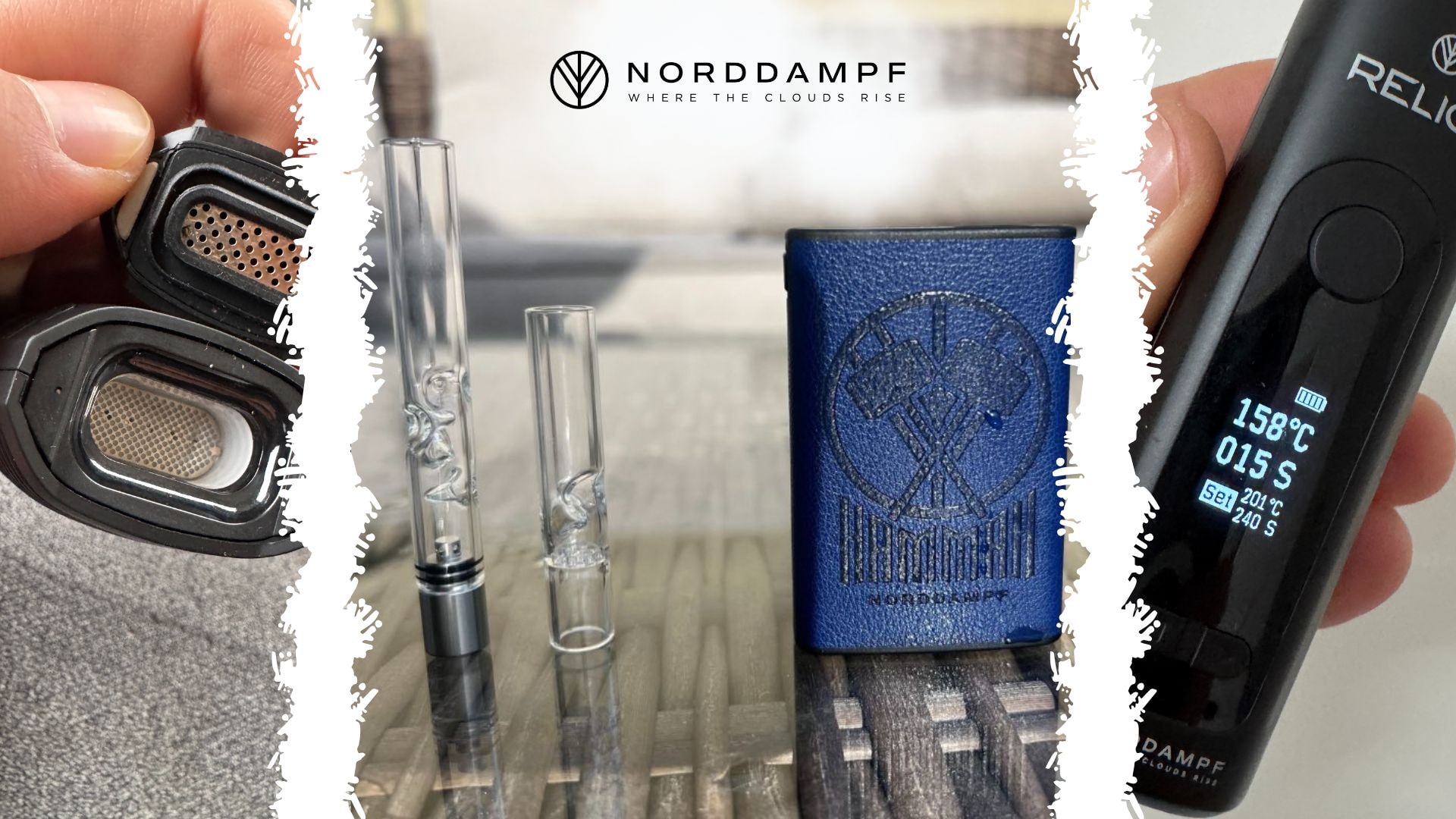 Materialqualität, Temperaturkontrolle und gleichmäßige Erhitzung – all das bieten dir die Vaporizer von Norddampf