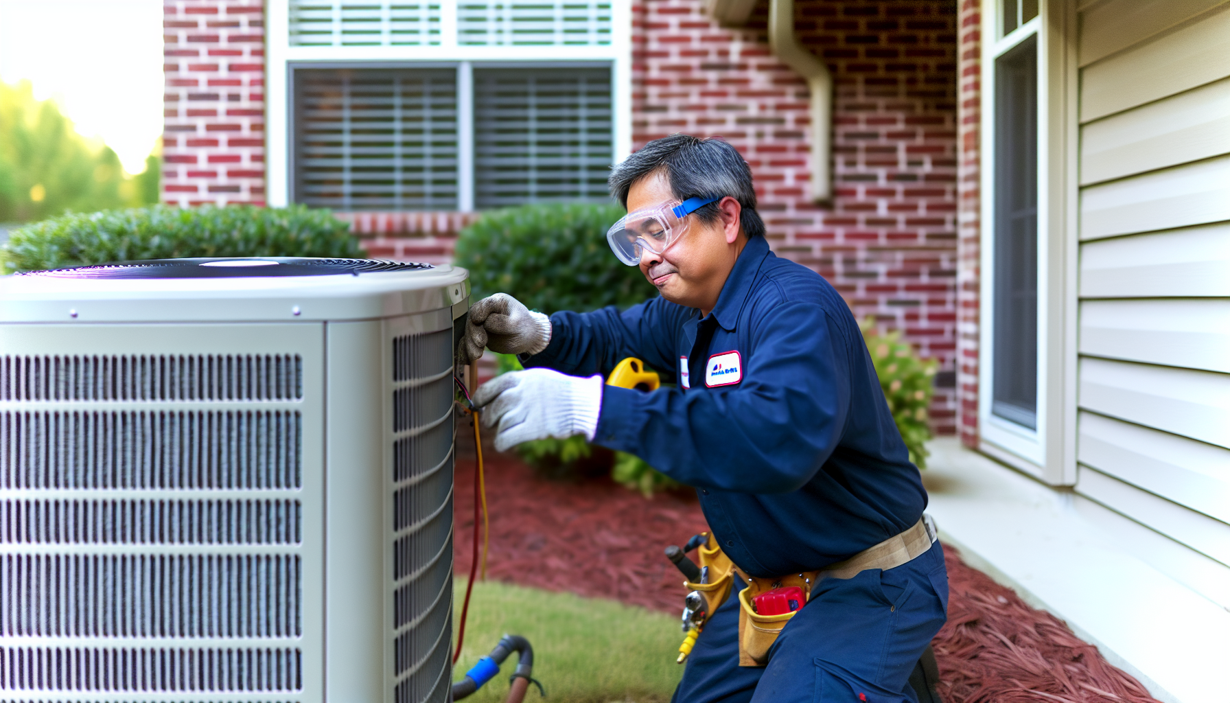 Regular maintenance of air conditioning unit