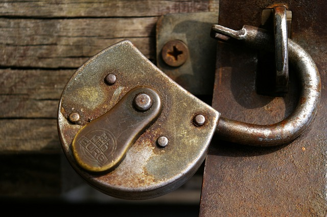 castle, padlock, metal