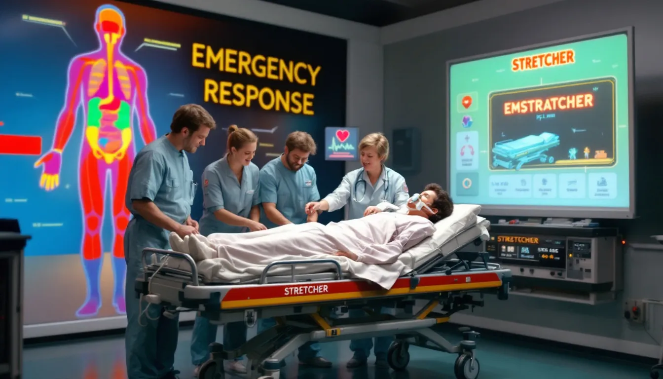Importance of stretchers in emergency medical services.