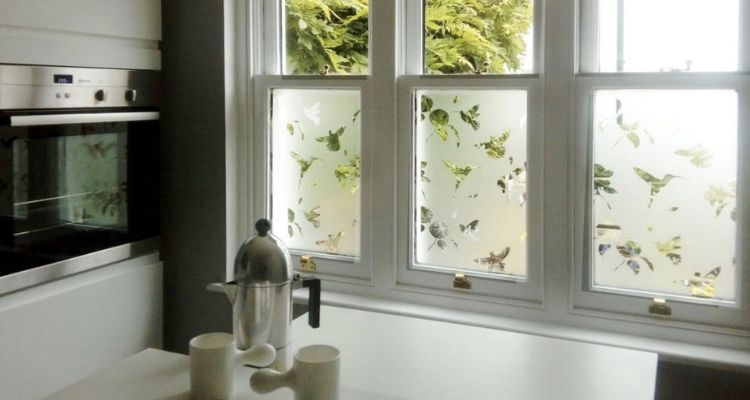 ZackLiz Scrub decorative privacy window film without glue self-adhesive anti-UV non-adhesive detachable bathroom living room bedroom kitchen office home30*100 