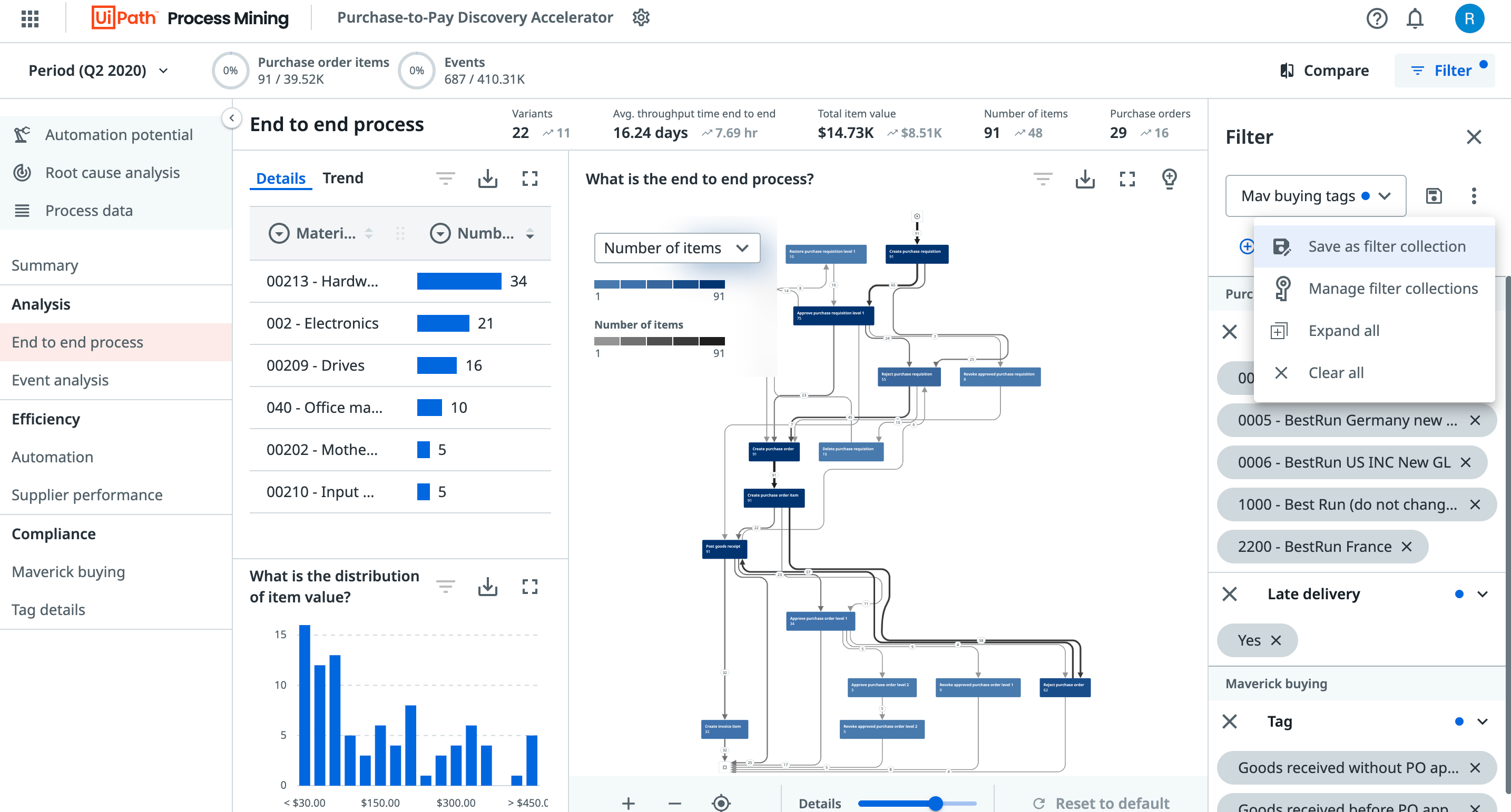 A screenshot of UiPath, a tool that uses robotic agents in the software integration process.