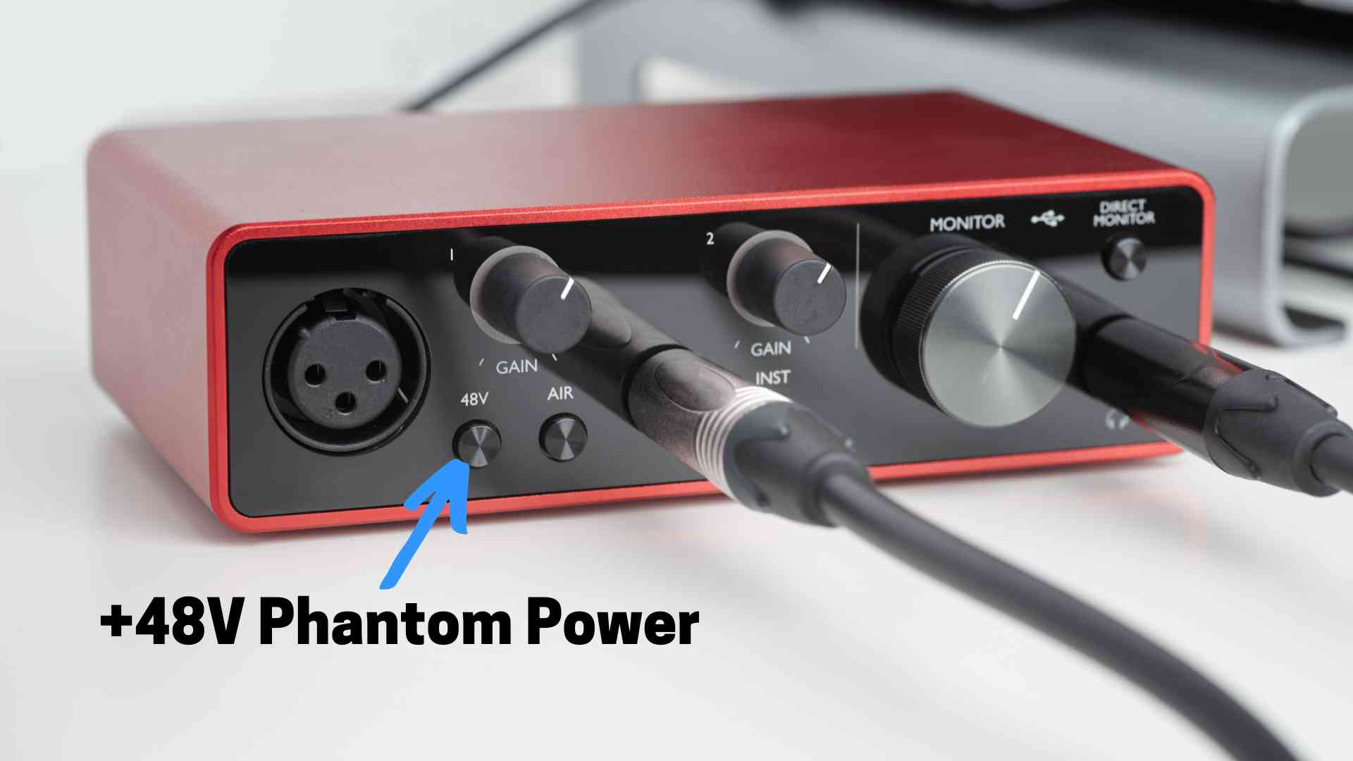 Audio interface phantom power