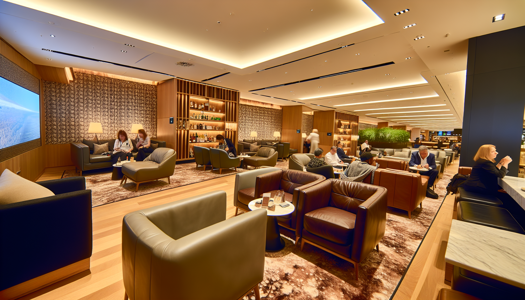 Qatar Airways exclusive lounge at JFK Airport