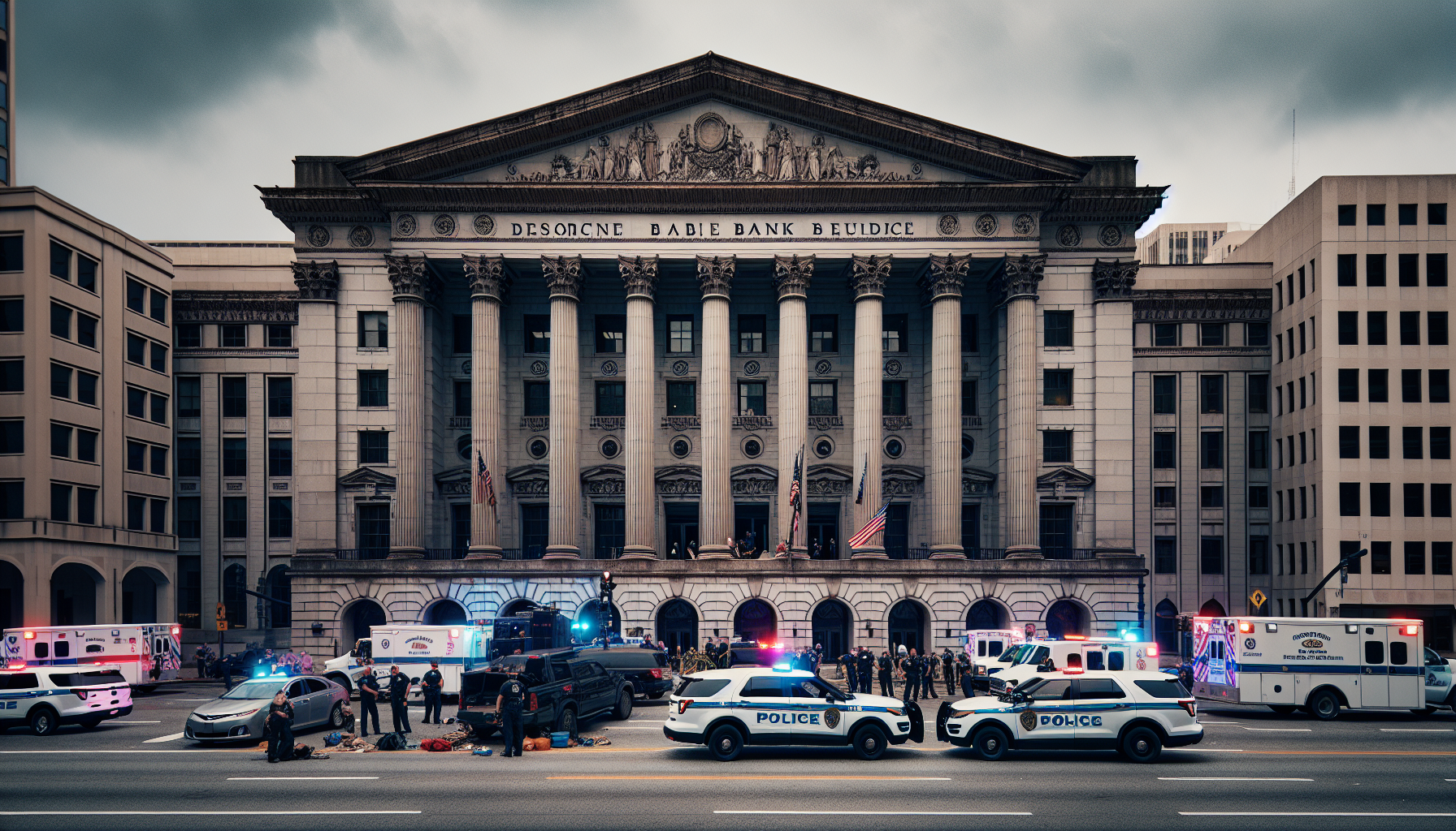 Wells Fargo bank, initial location of the shooting