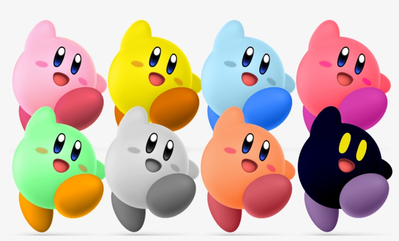 Different Colored Kirbys